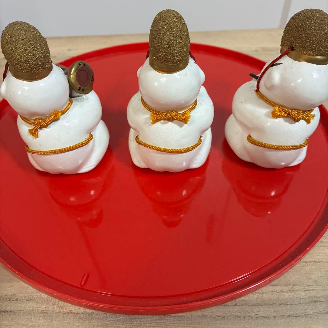 雛道具　御所人形　雅楽三人