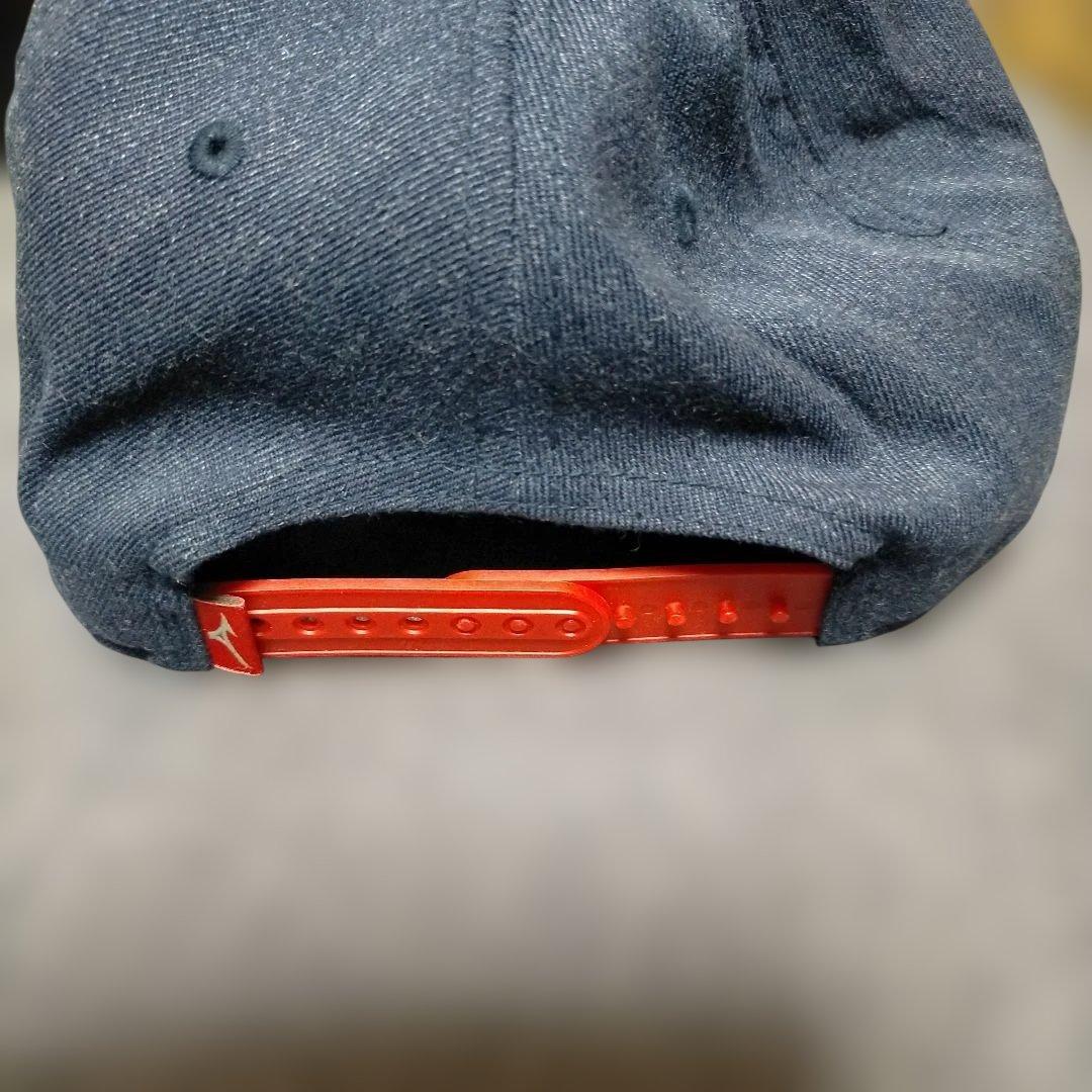 ★Mizuno ダイヤモンド　スナップバック帽子　ネイビー&レッド★