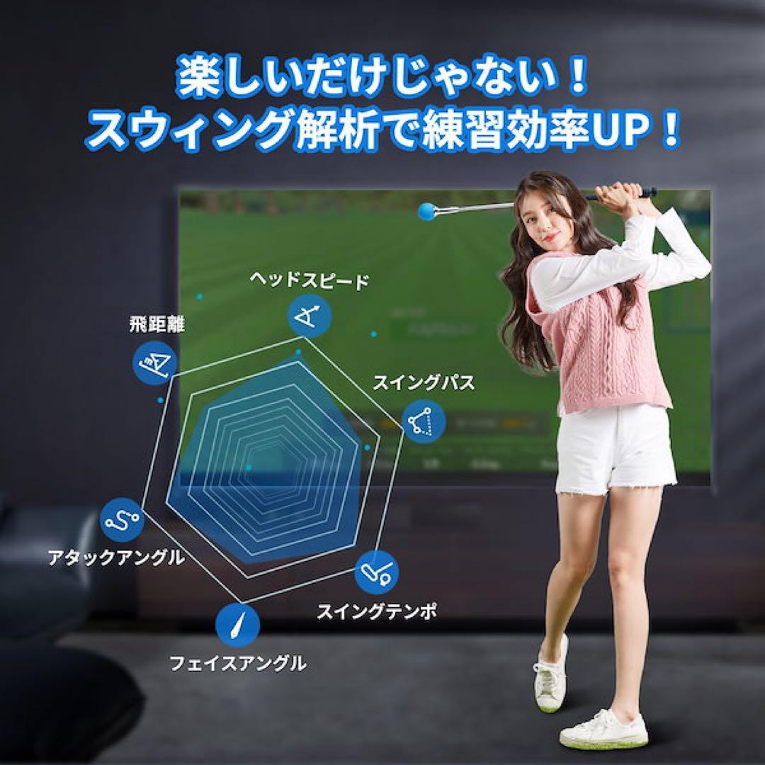 Phigolf2 家庭用ゴルフシミュレーター　ファイゴルフ　スイング分析