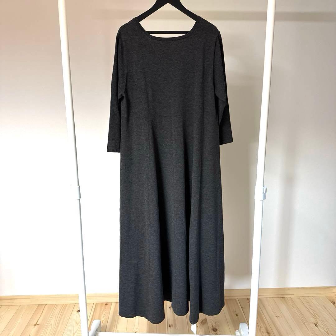 23区　新品　ロングワンピース　サイズ40 七分袖　リボン付き