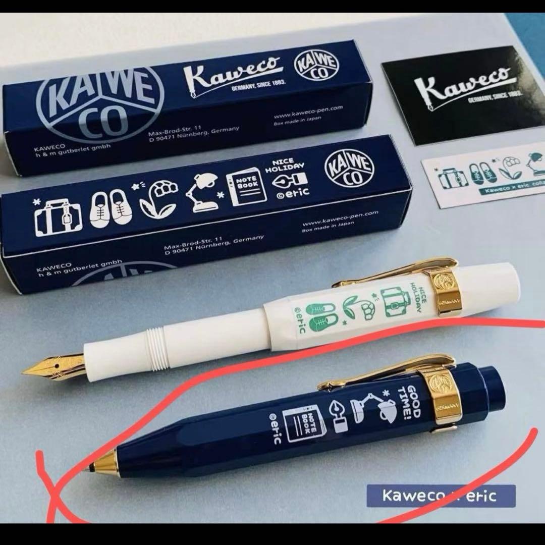 新品未開封 eric×KAWECO クラッシックネイビーボールペン