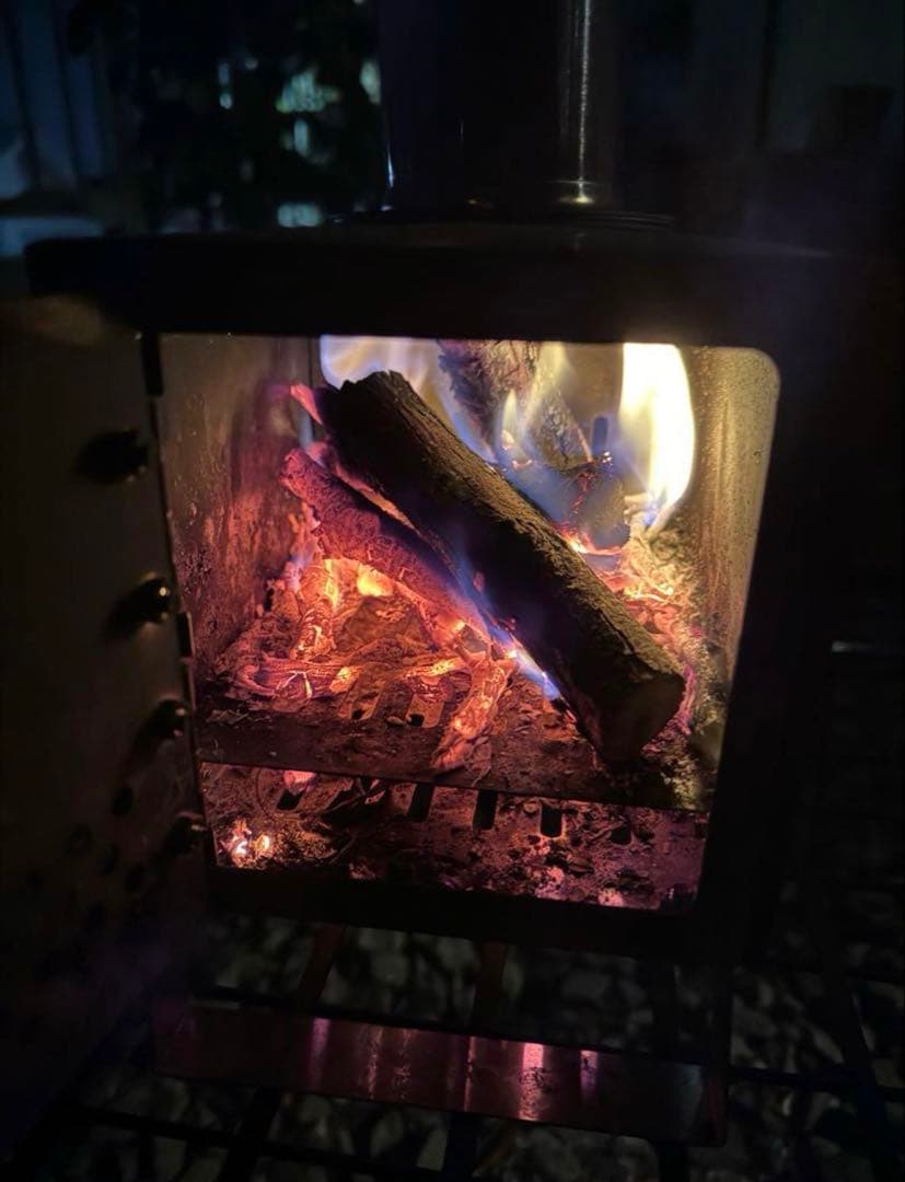 ラブ新品外箱訳あり新品ステンレス製 防災防寒小型薪ストーブ