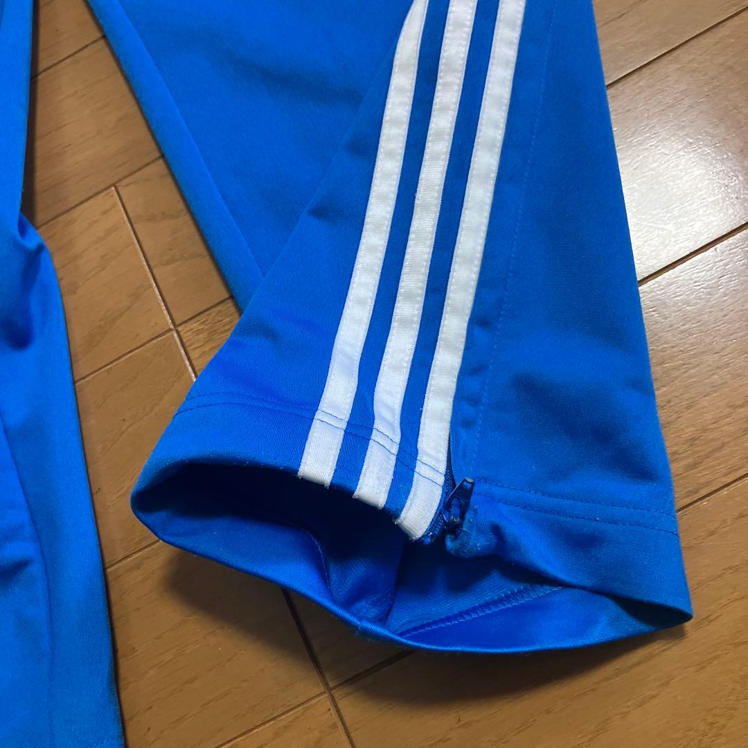 adidas 青 ジャージパンツ 3本ライン