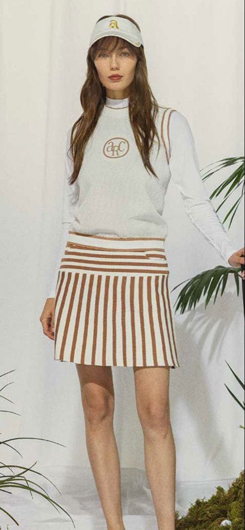 archivio メッシュノースリーブベスト オレンジ