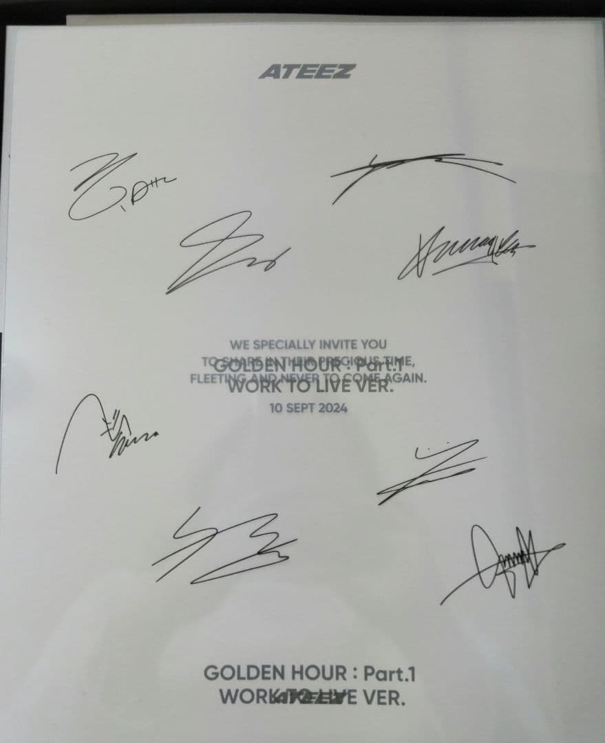 ATEEZ GOLDEN HOUR WORK TO LIVE VER.トレカ付き