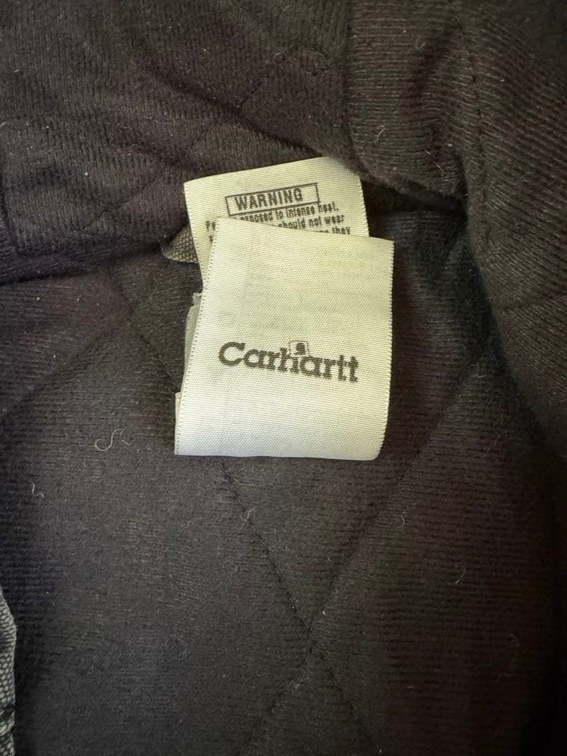 Carhartt アクティブジャケット フェード　企業刺繍入り　ブラック