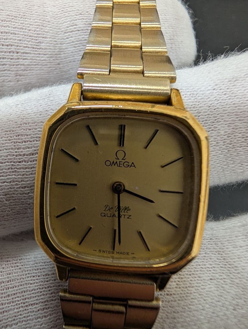 OMEGA デビル ゴールド スクエアケース