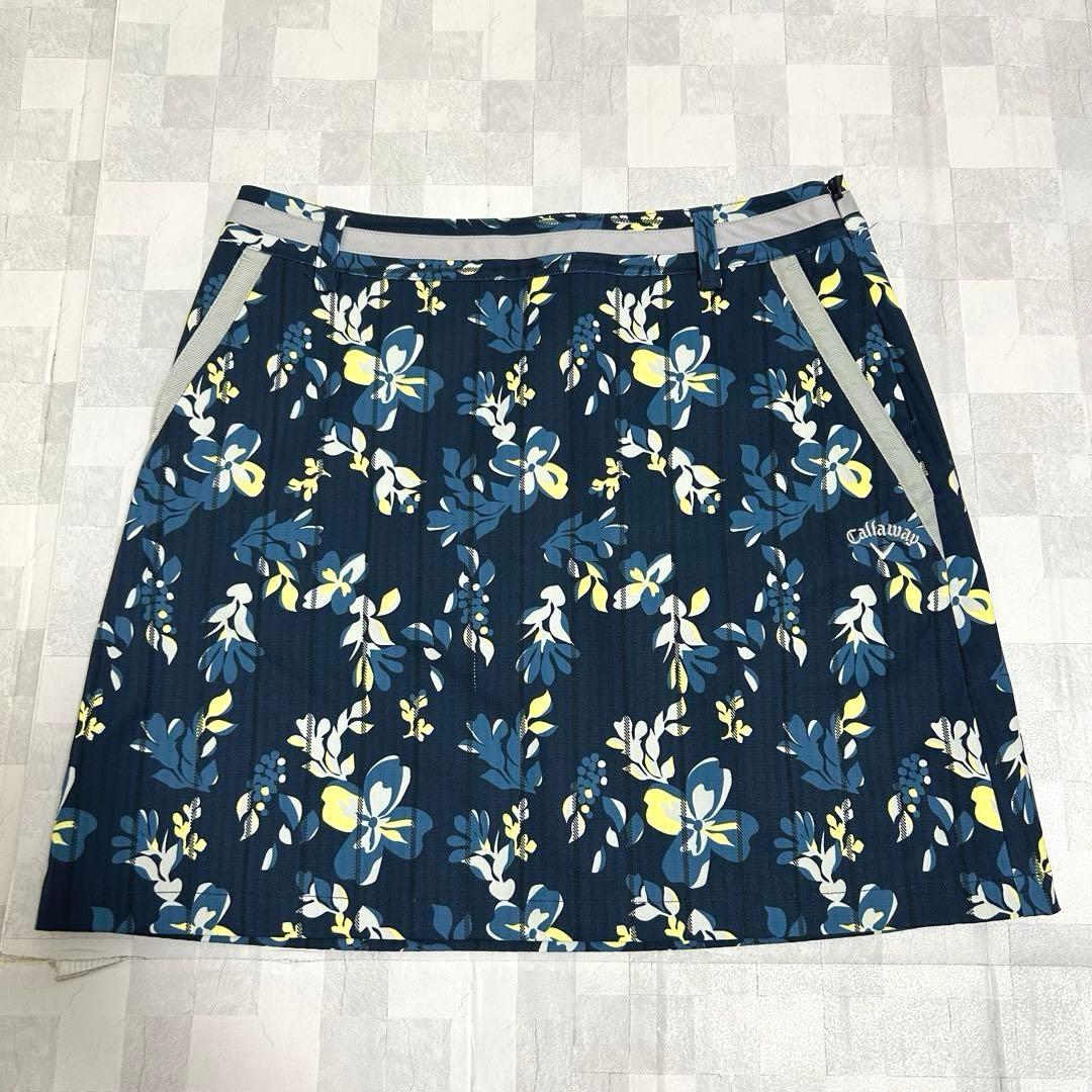 美品 キャロウェイ ゴルフウェア セットアップ 花柄 ネイビー Lサイズ 希少