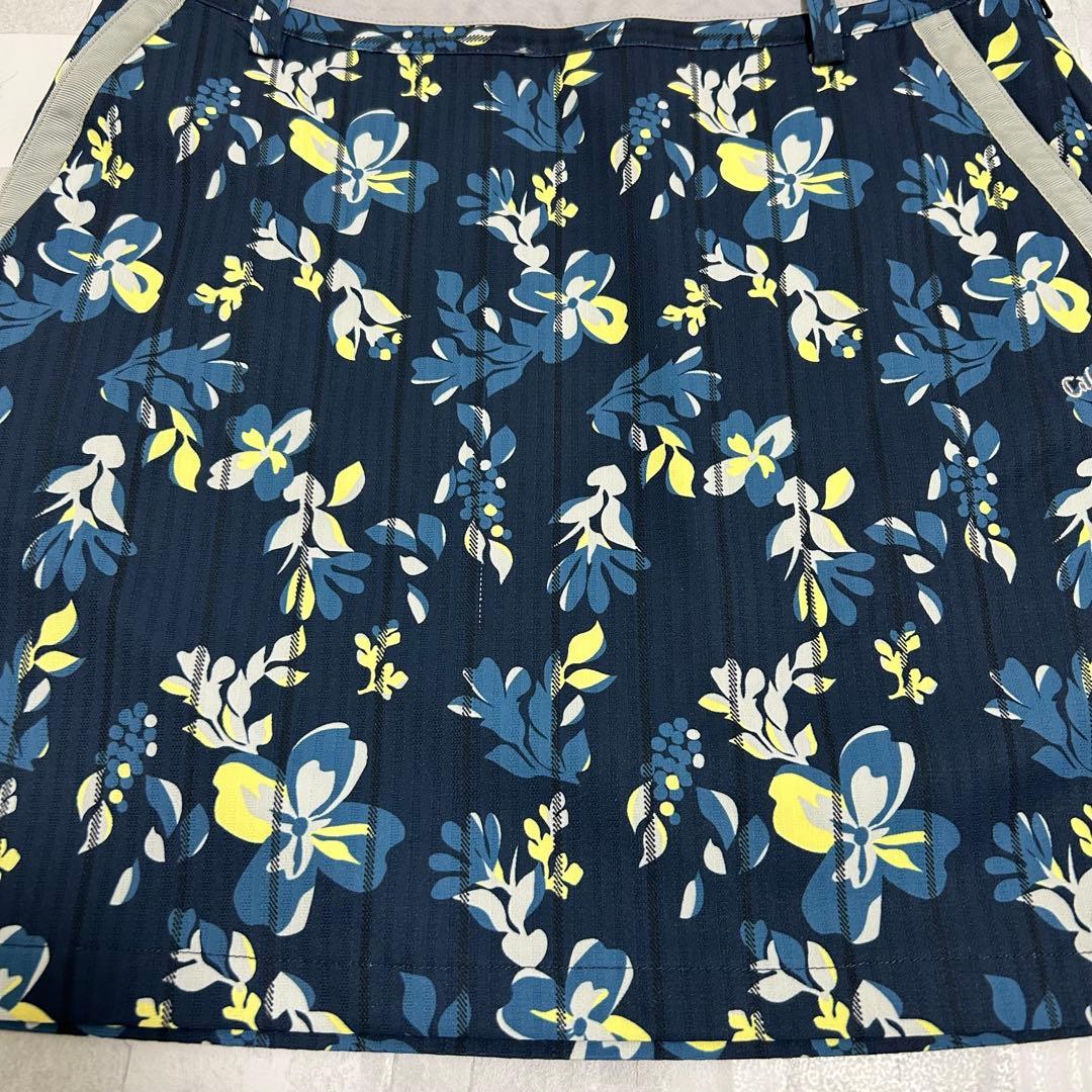 美品 キャロウェイ ゴルフウェア セットアップ 花柄 ネイビー Lサイズ 希少