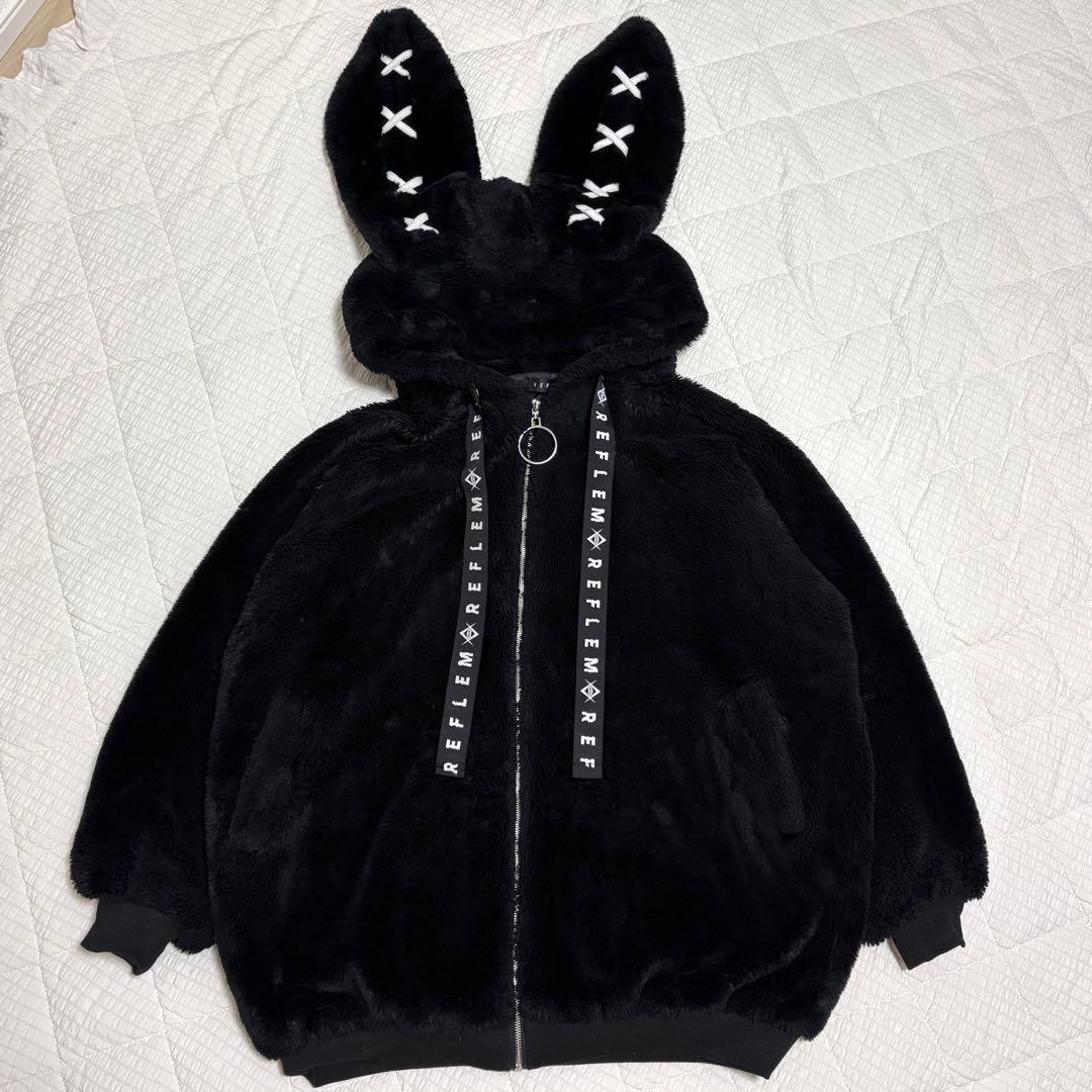 REFLEM/レフレム うさ耳BIGファーパーカー ファーブルゾン フーディー