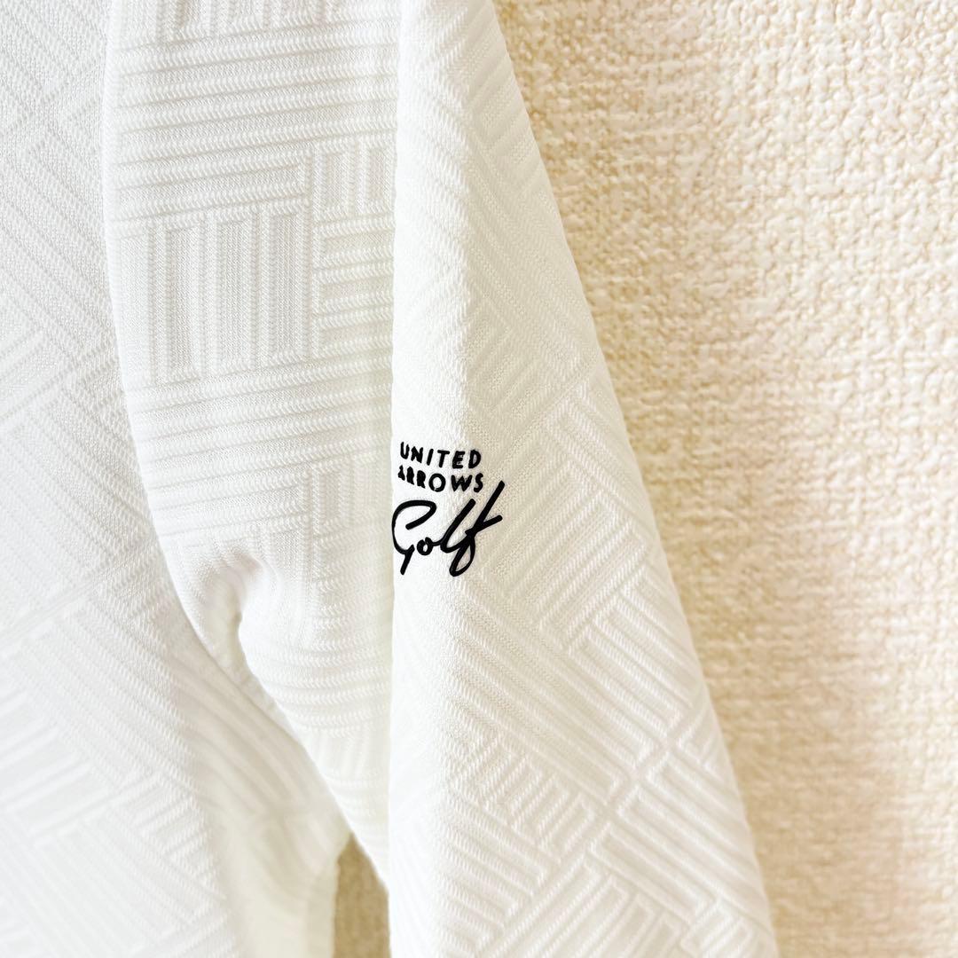 【美品】UNITED ARROWS Golf モックネックシャツ ホワイト　S