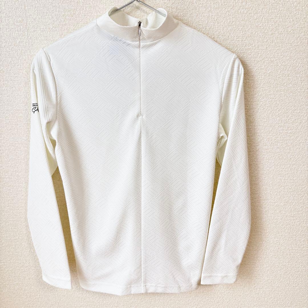 【美品】UNITED ARROWS Golf モックネックシャツ ホワイト　S