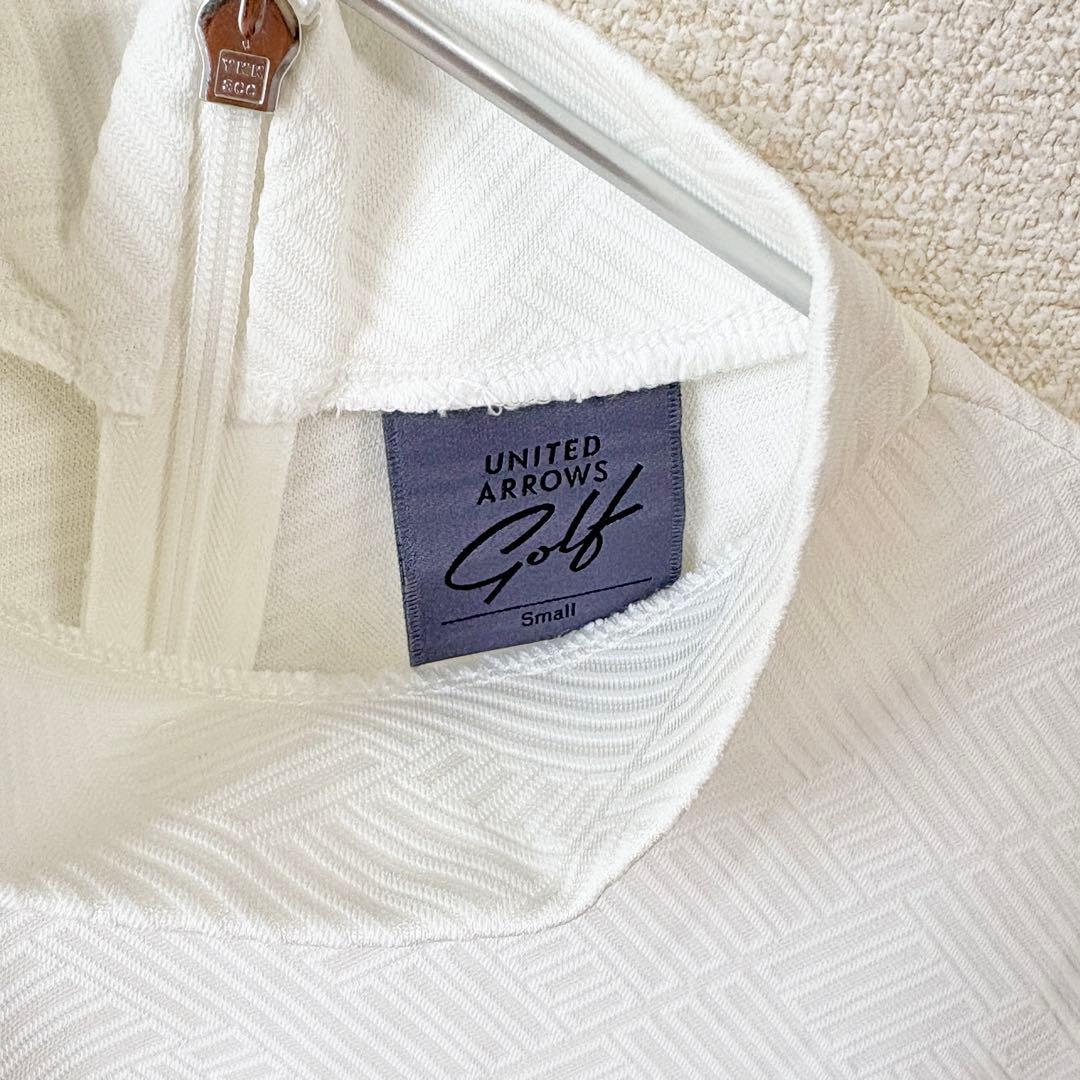 【美品】UNITED ARROWS Golf モックネックシャツ ホワイト　S