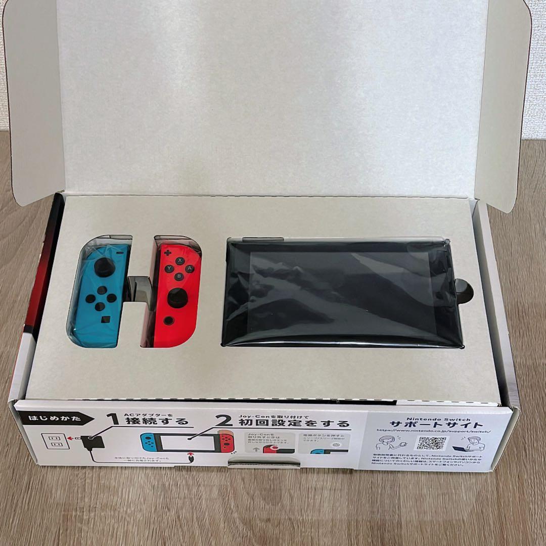 【美品・付属品完備】Nintendo Switch 本体 赤/青 動作確認済