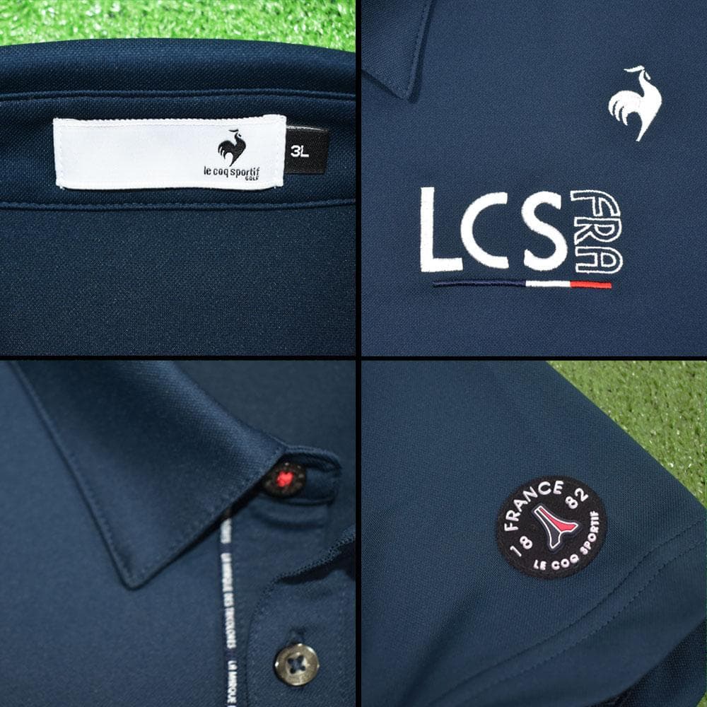 大きいサイズ ルコックスポルティフ ポロシャツ【ネイビー/3L】超美品！