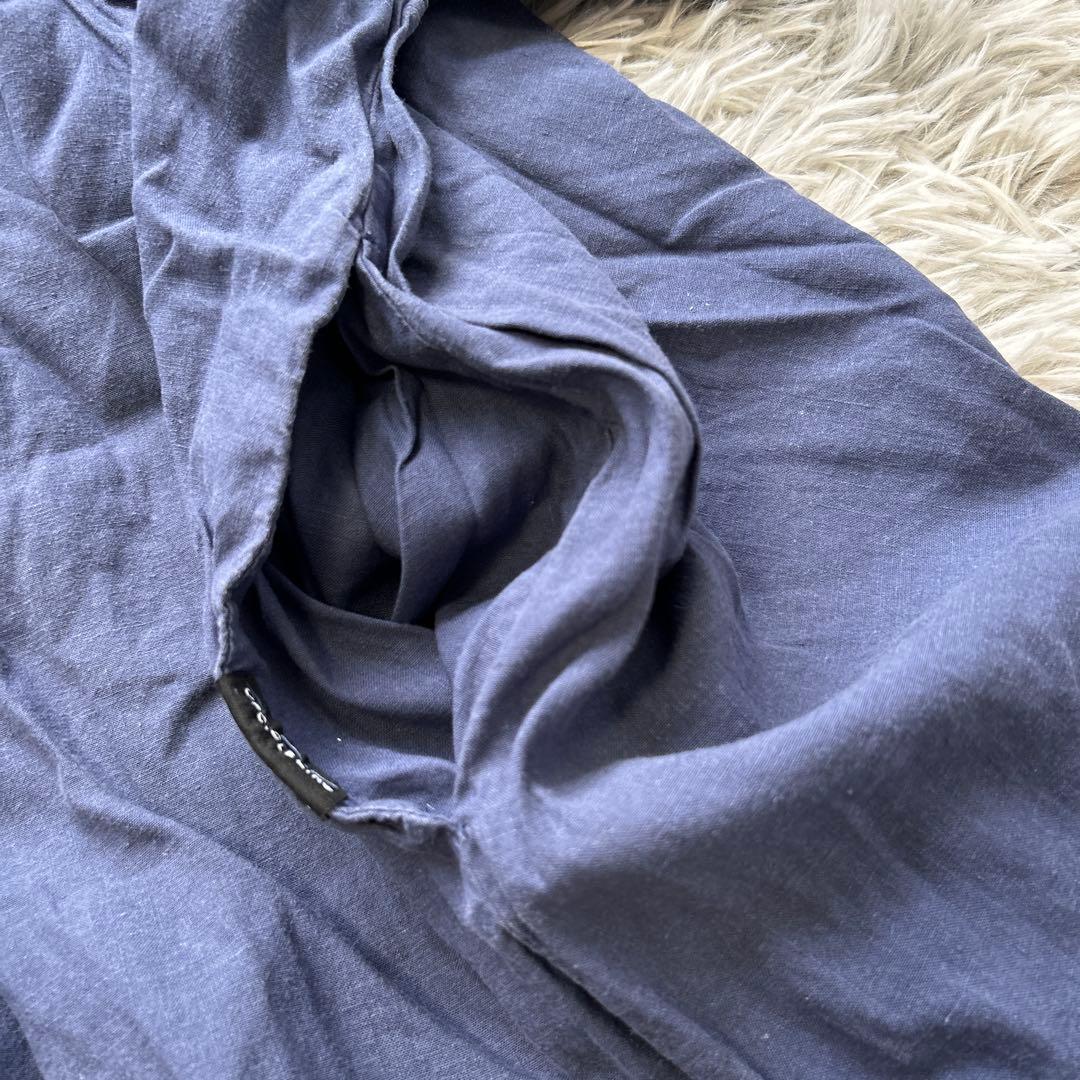 【美品】nest Robe リネンコットン バルーンスリーブワンピース