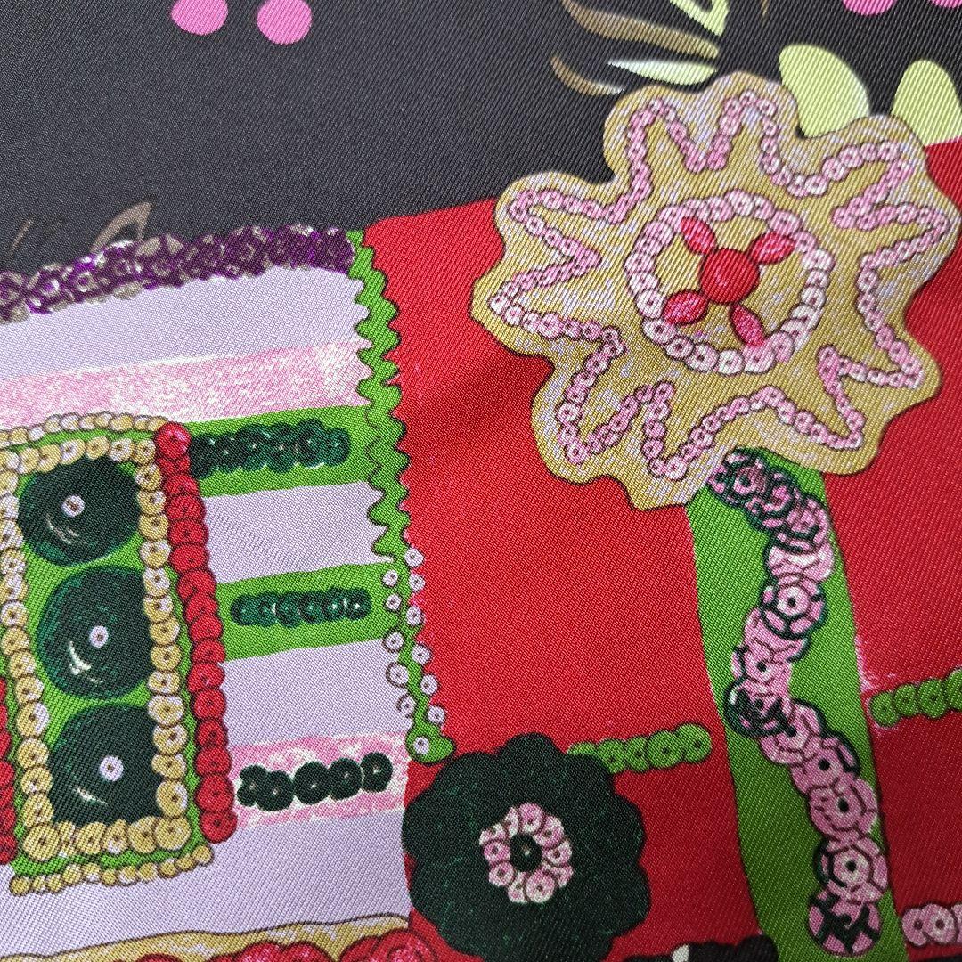 20251209 クリスチャンラクロワ　スカーフ　ハート　ヤシの木　花　魚