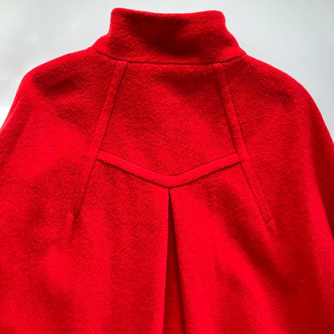 プ*8様 MIXXO ミソ ミッソ 赤 ウールケープ コート マント ポンチョ