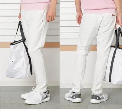 LLサイズ 新品 アンパスィ ストレッチ ゴルフパンツ 白 AMF5003E3F