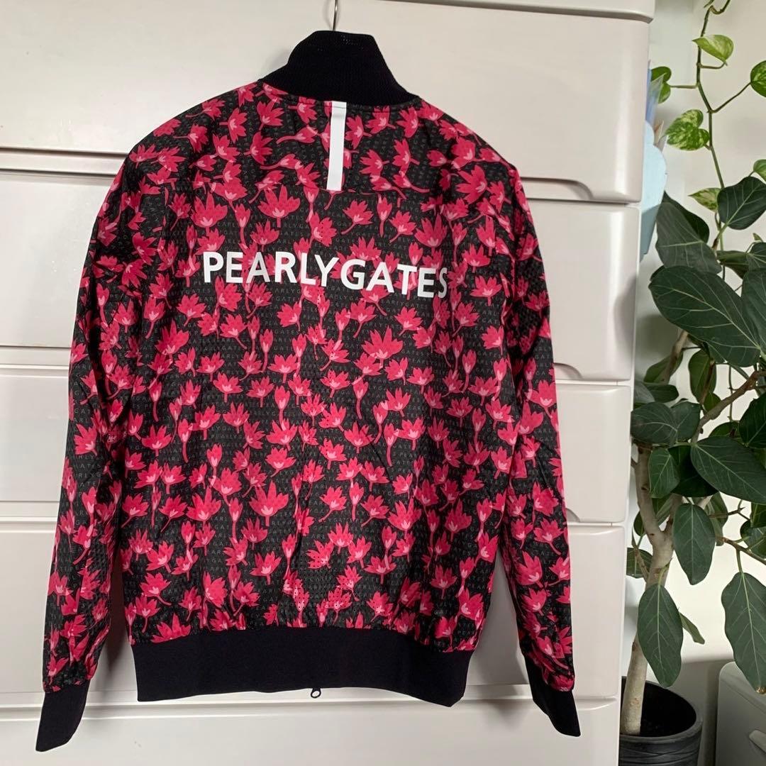 パーリーゲイツタフレックススーパーストレッチ桜柄薄手ブルゾンサイズ1