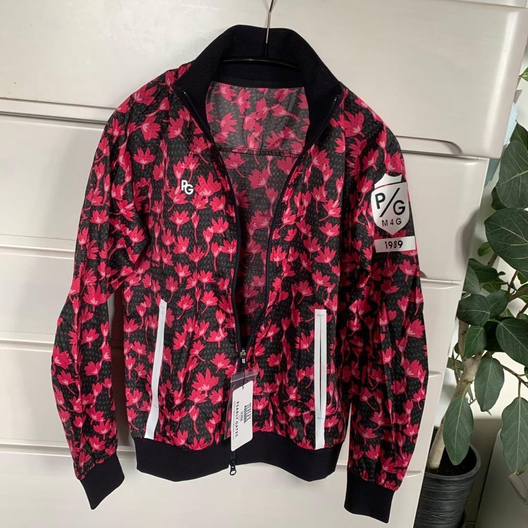 パーリーゲイツタフレックススーパーストレッチ桜柄薄手ブルゾンサイズ1