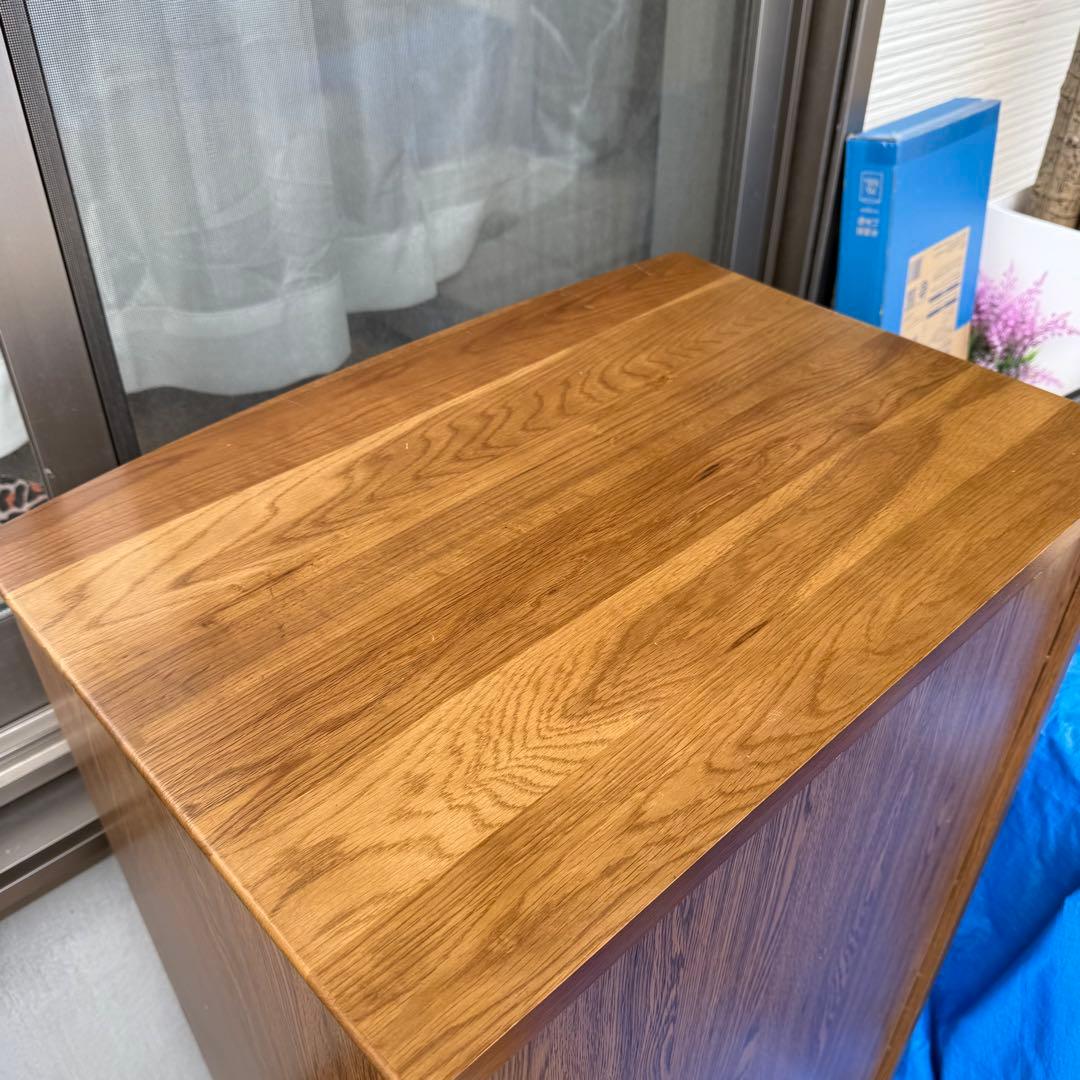 木目調 8段チェスト　いい感じのタンス