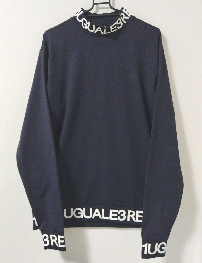 1PIU1UGUALE3 RELAX 長袖モックネックシャツロゴハイネック XL