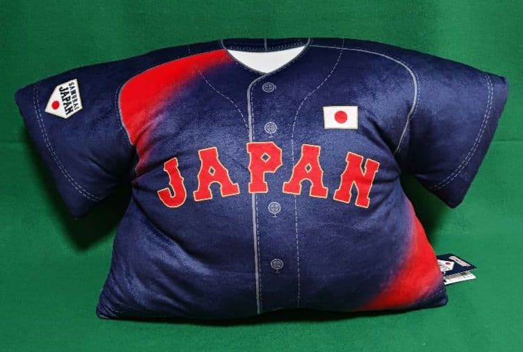 侍ジャパン ユニフォーム&キャップ型 超BIGクッション 計3個(ビジユニ2個)