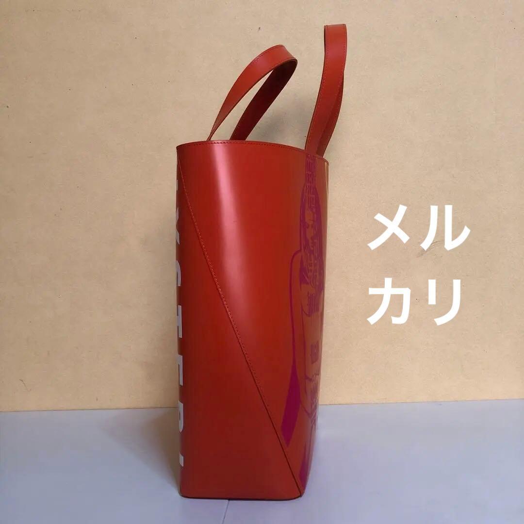 ヒステリックグラマー　本革トートバッグ　オレンジ