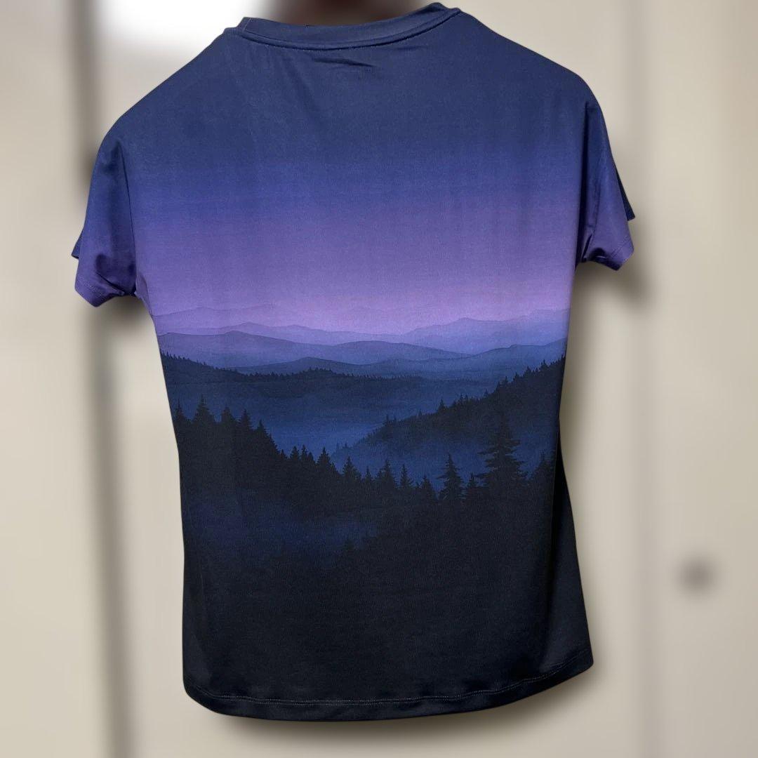 Admiral グラデーション風景Tシャツ 最新2025秋冬モデル Lサイズ