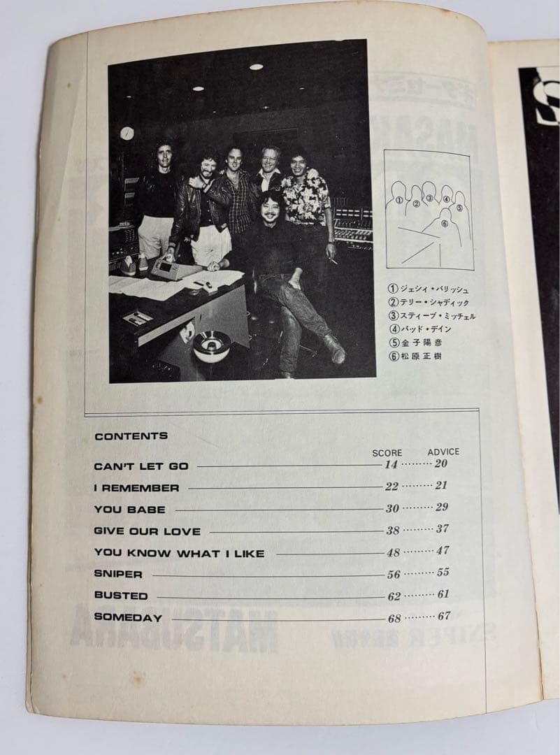 松原正樹　 SNIPER ギター譜