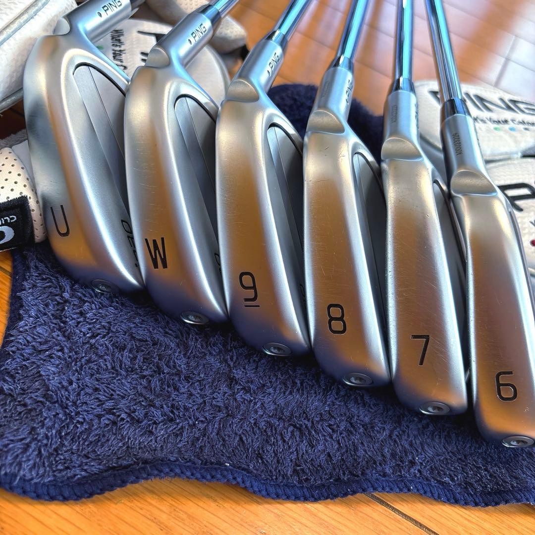 【美品】PING i230 PING 6〜UW 6本セットヘッドカバー付き