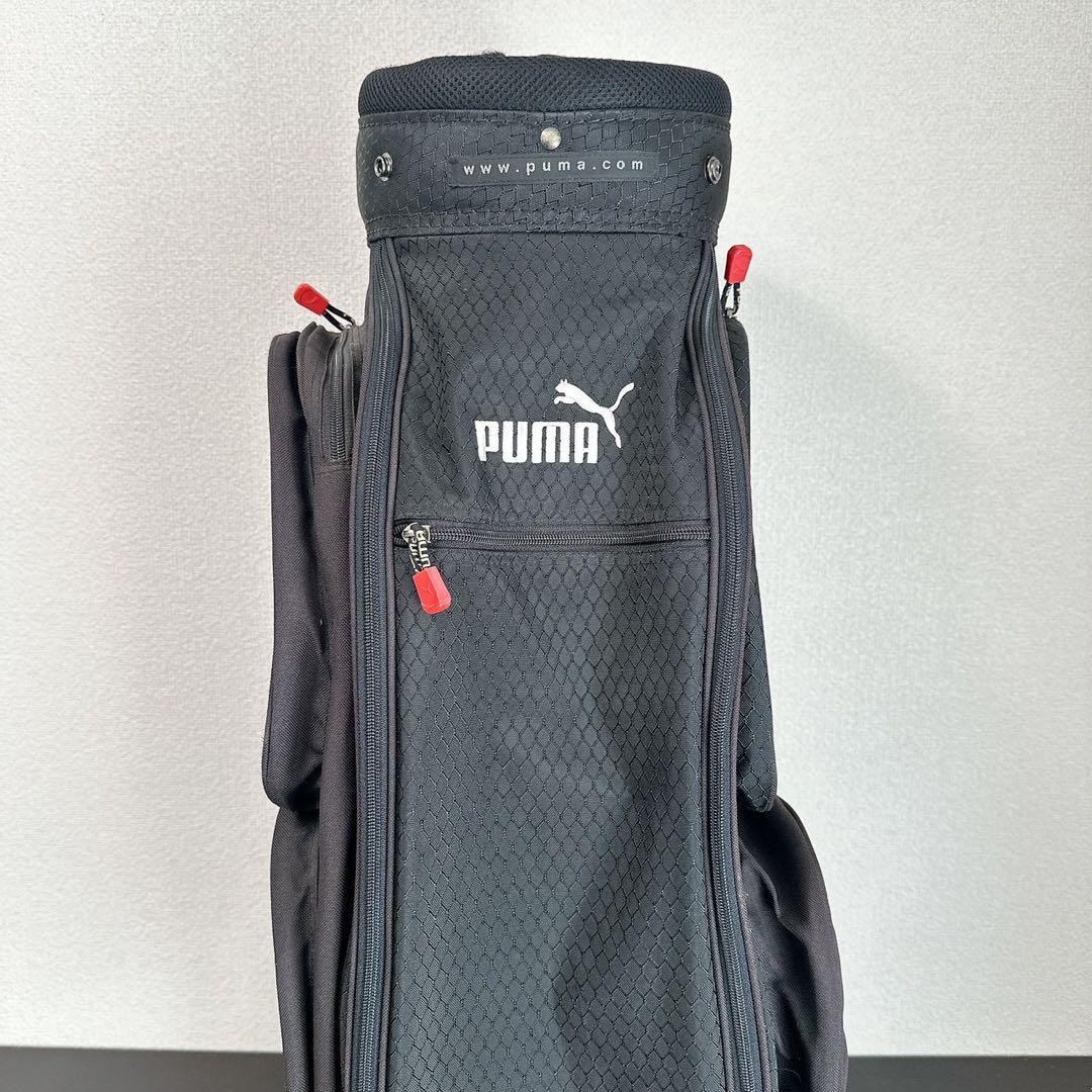 PUMA プーマ ゴルフ キャディバッグ ブラック 9型相当 5分割 フード付
