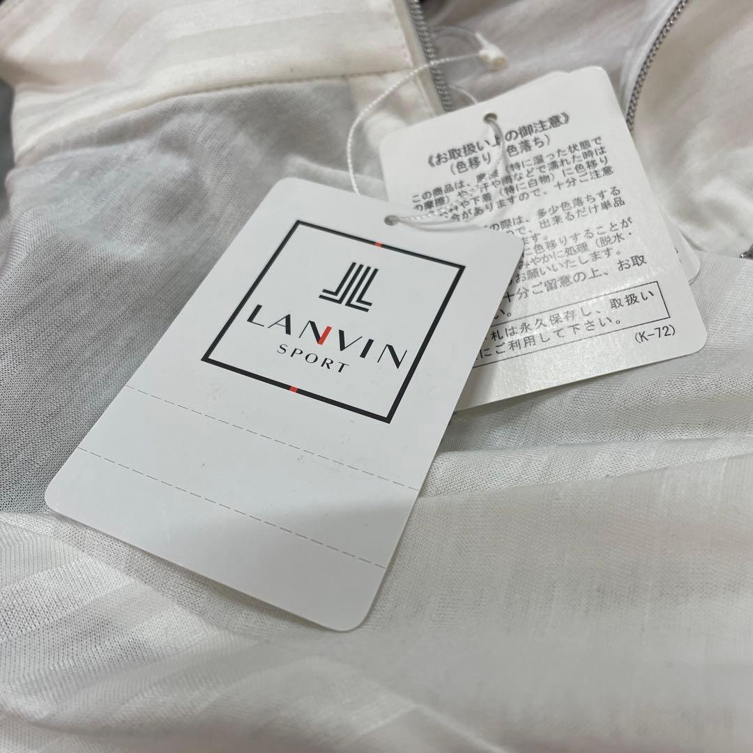 ☆新品☆LANVIN ランバン半袖シャツ さくらんぼ ハーフジップポロシャツ