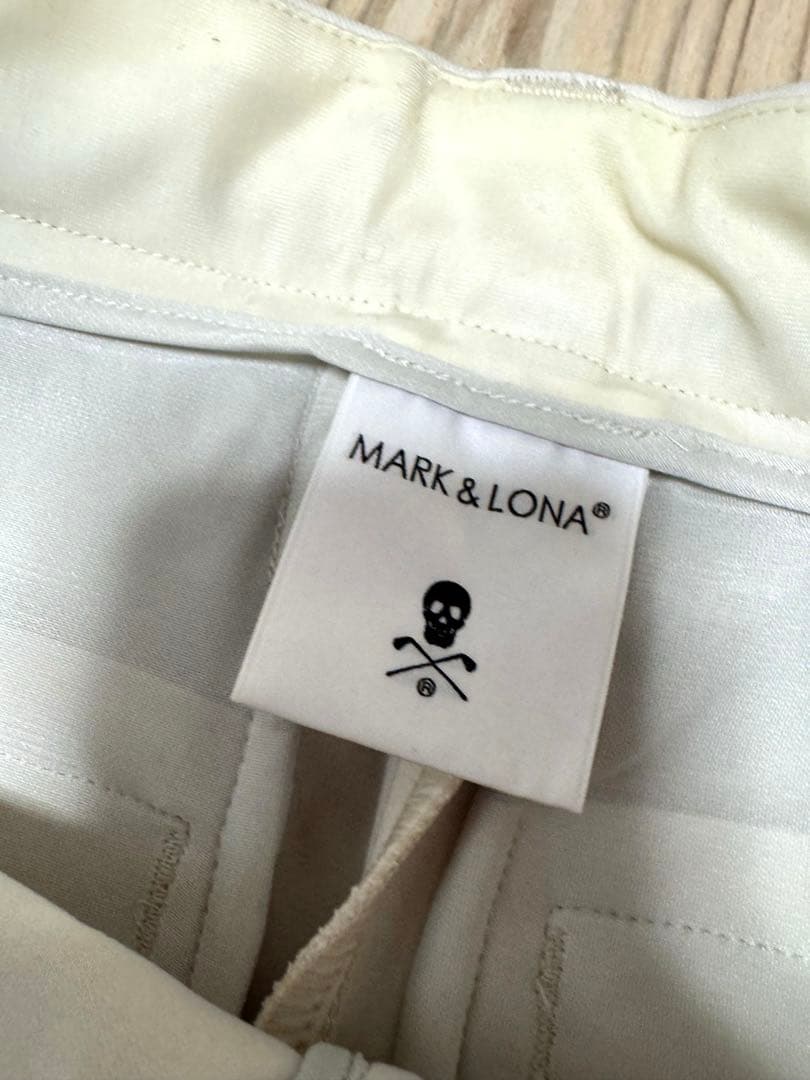 MARK & LONA ゴルフパンツ ホワイト　白パン　サイズ46 美品