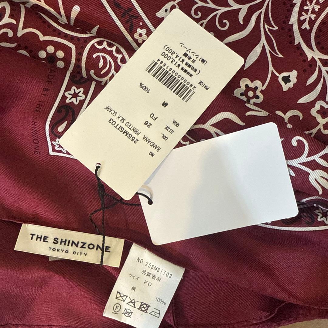 THE SHIZONE シンゾーン バンダナ ボルドー 新品未使用 タグ付き