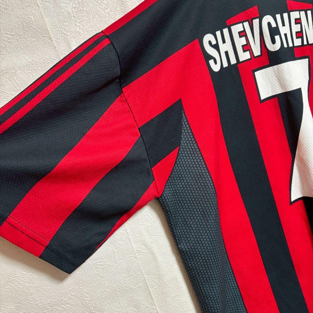 ACミラン シェフチェンコ　ユニフォーム　Ｌ　ゲームシャツ　襟付き
