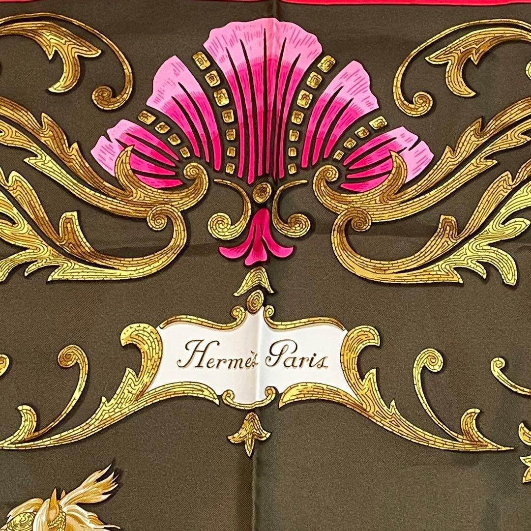 HERMESカレ90シルクスカーフ　トルコの馬