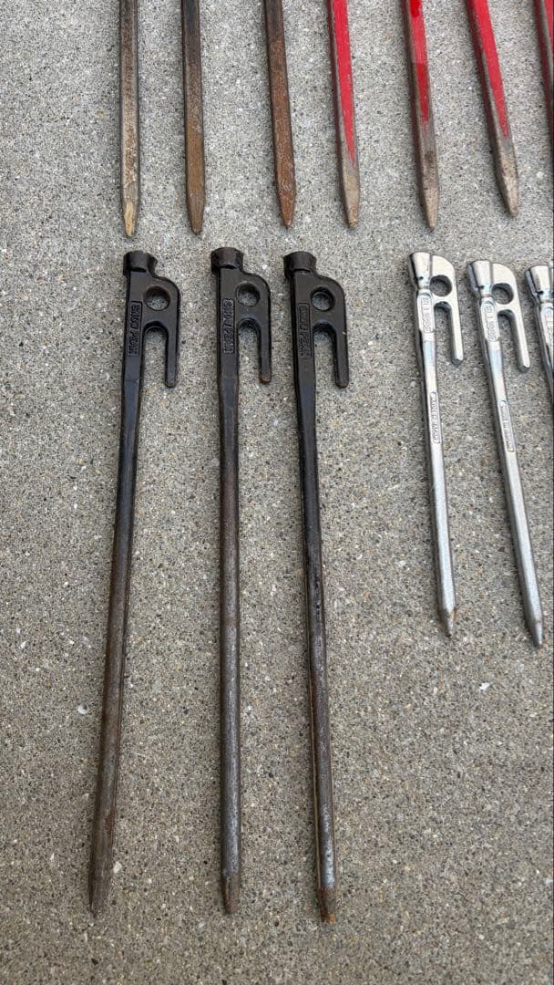 エリッゼステーク　ペグ　28cm×22本　18cm×4本　村の鍛冶屋　エリステ