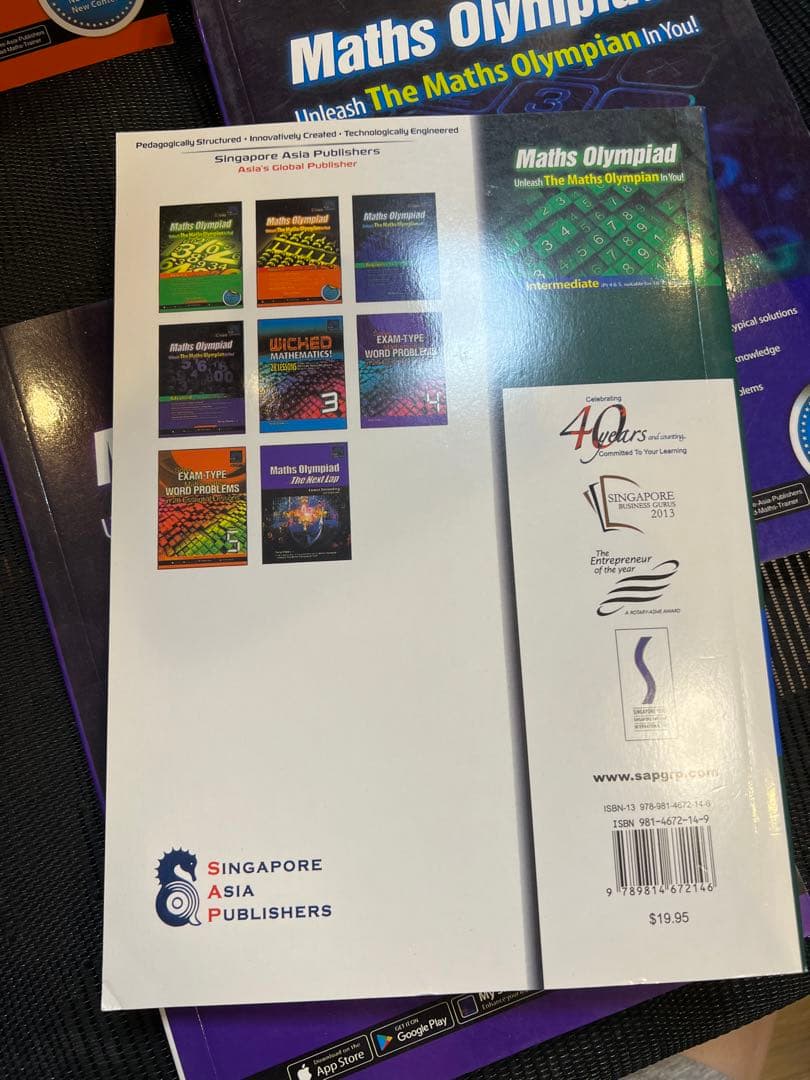 洋書　Maths Olympiad 5冊 Sap Education 未使用