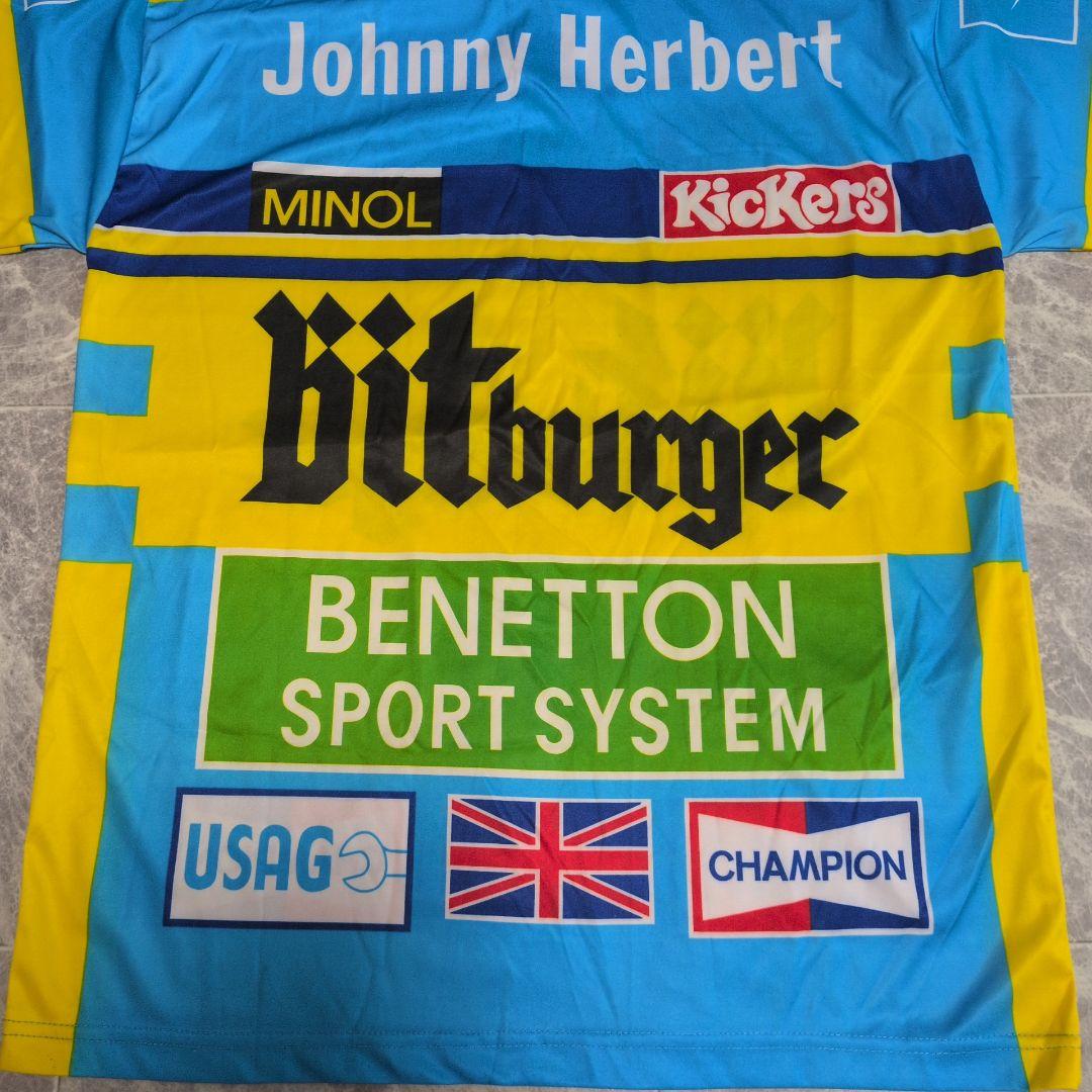 【未使用級】 90s ベネトンフォーミュラ　F1 シャツ ジョニーハーバート