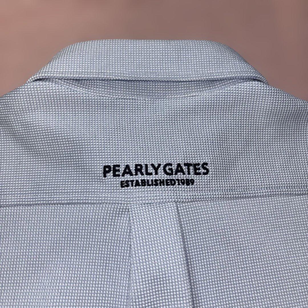 PEARLY GATES 長袖ポロシャツ サックスブルー レディース S