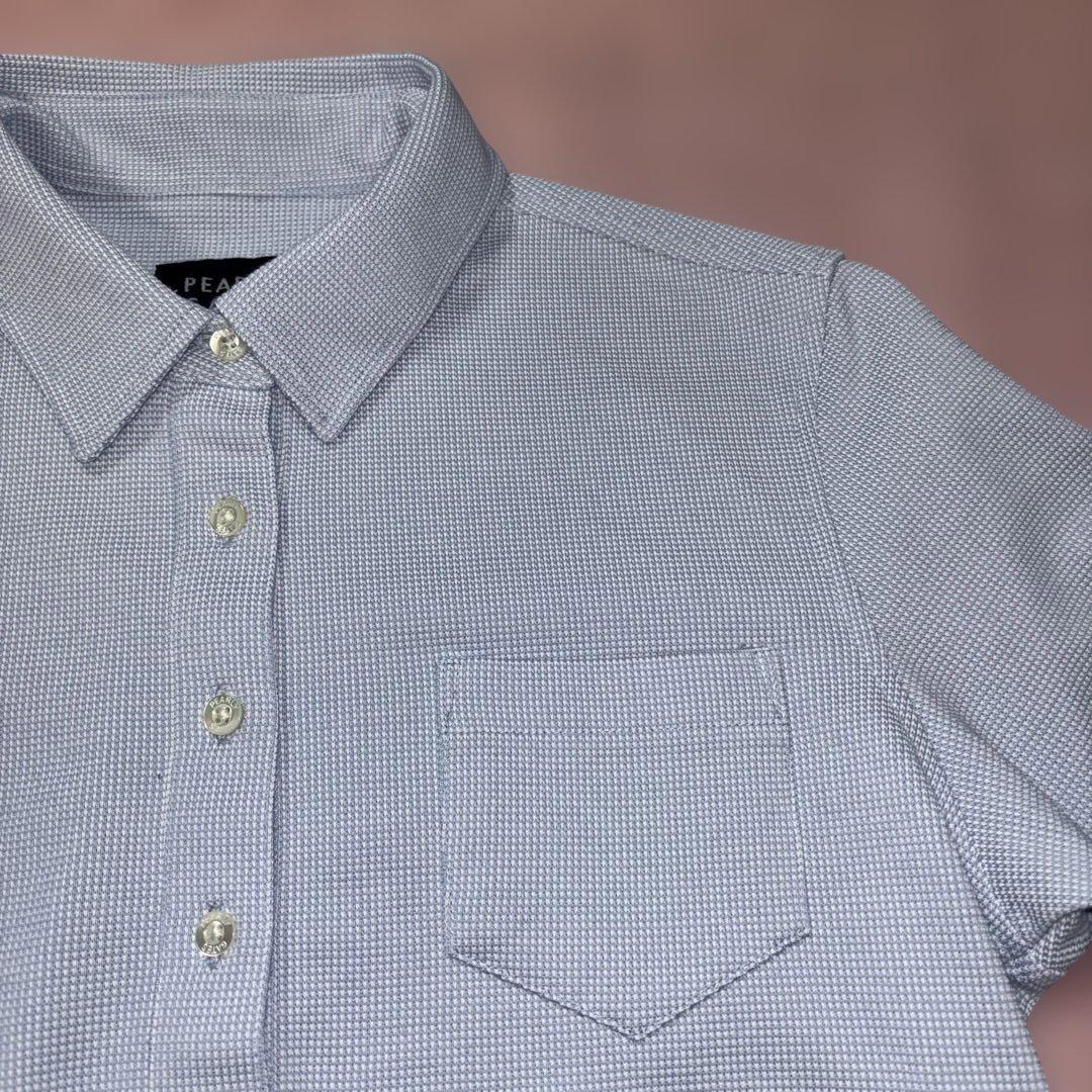 PEARLY GATES 長袖ポロシャツ サックスブルー レディース S