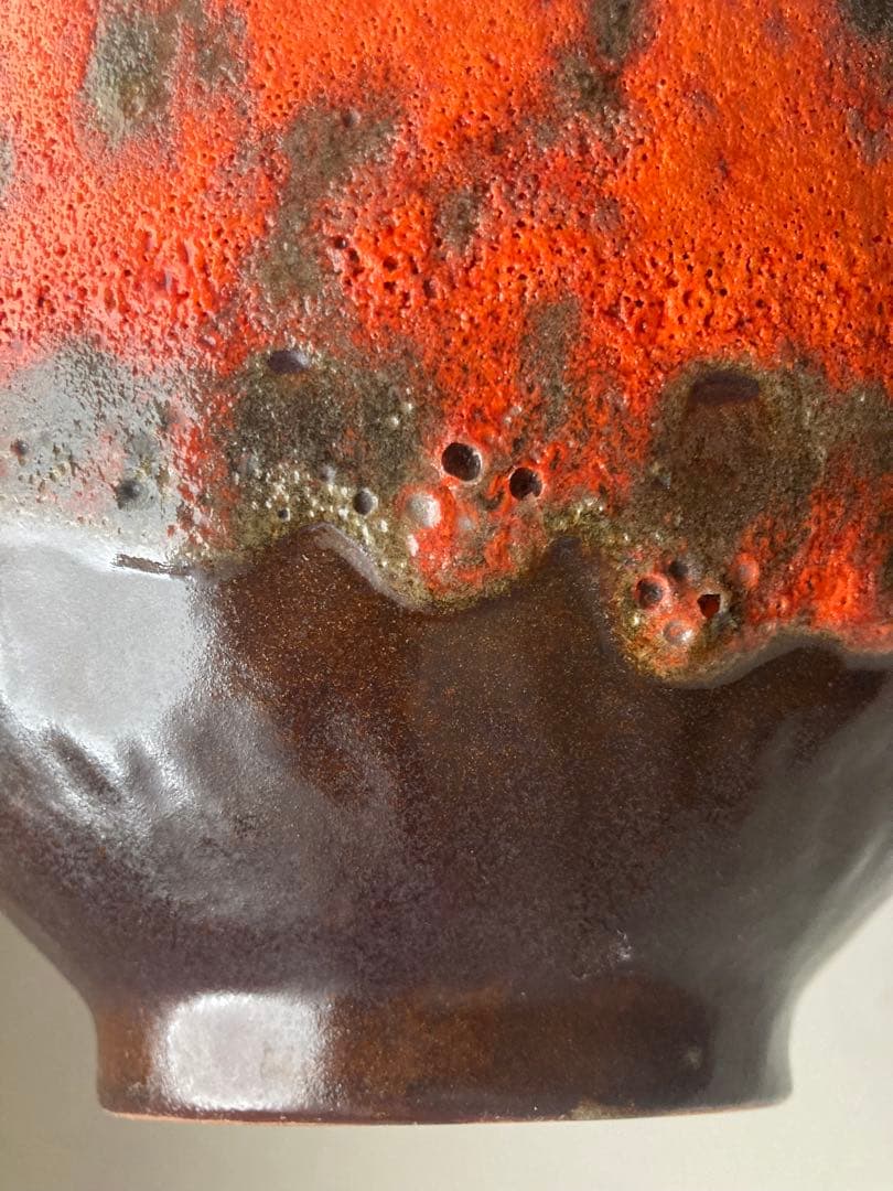 ファットラバ　 西ドイツ フラワーベース　花瓶 ミッドセンチュリー　28cm