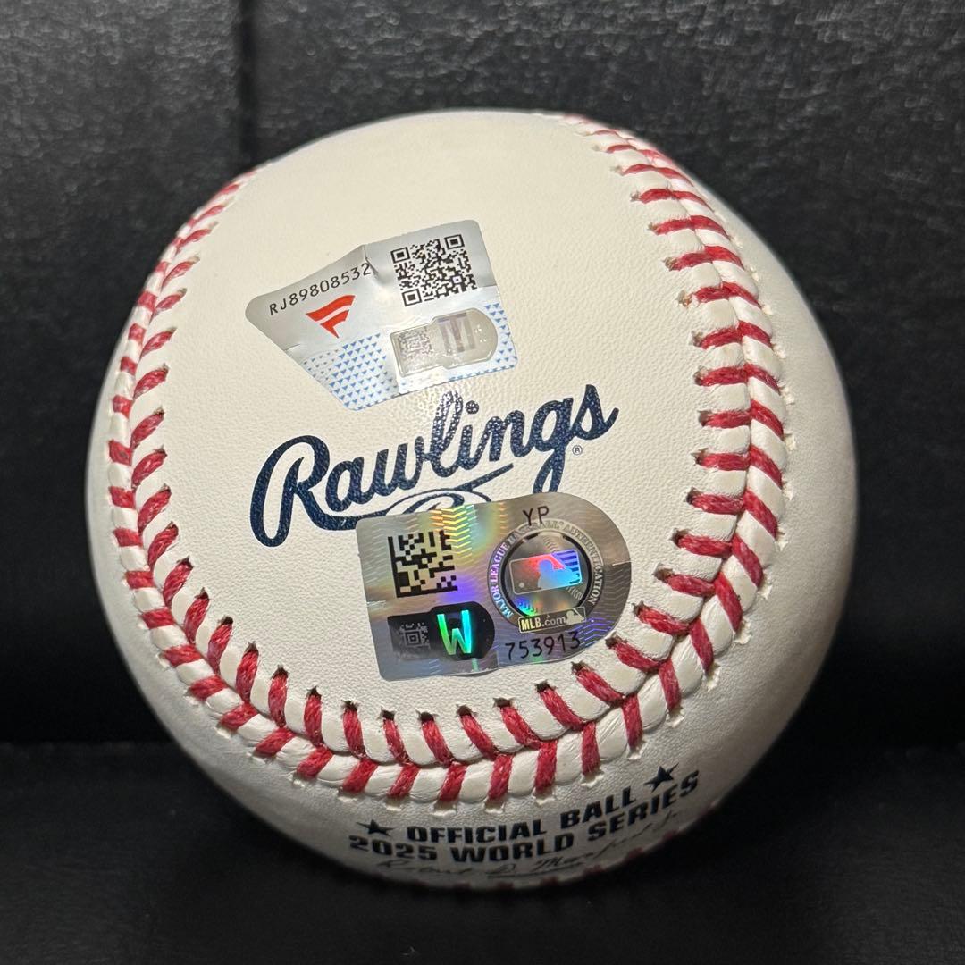 ウィル スミス 直筆サイン 25 WS Champs ボール MLB 証明付