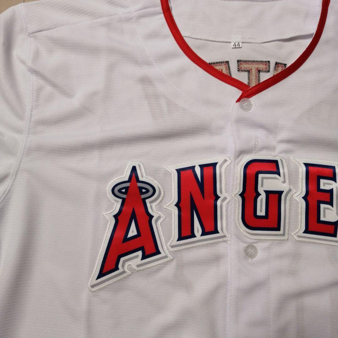 【新品】 大谷翔平 L エンゼルス 白ノーブランド ユニフォーム レア