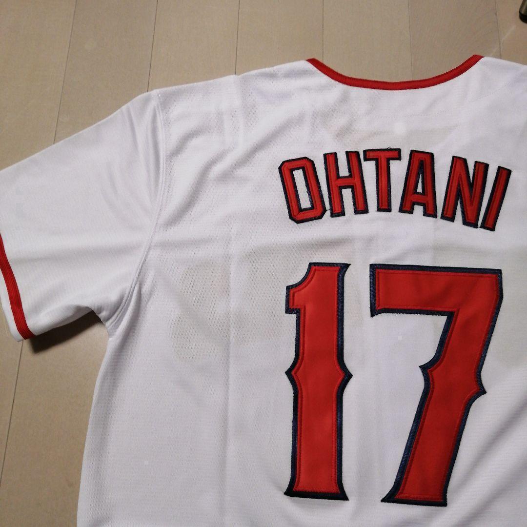 【新品】 大谷翔平 L エンゼルス 白ノーブランド ユニフォーム レア