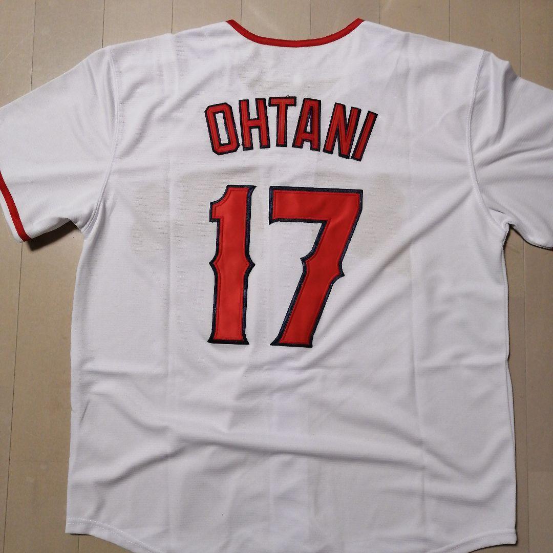 【新品】 大谷翔平 L エンゼルス 白ノーブランド ユニフォーム レア