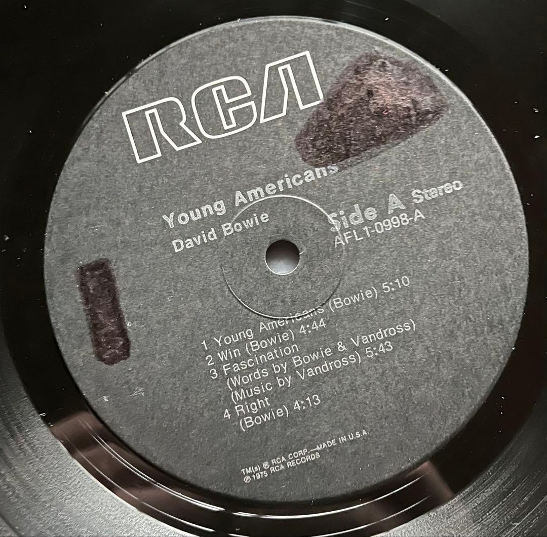 デヴィッド・ボウイ　DAVID BOWIE ヤングアメリカンズ 英国盤