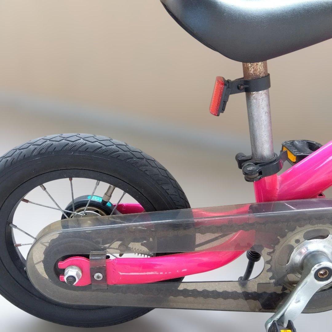 へんしんバイク2 　ピンク　スタンドつき　12インチ